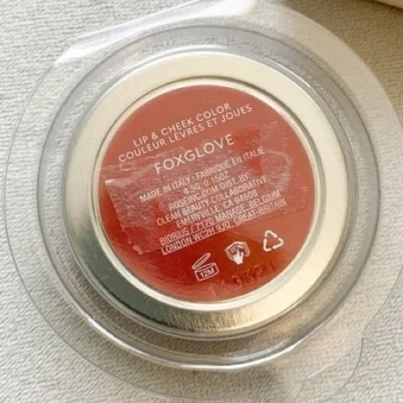 ☀️ ROSE INC CREAM BLUSH REFILLABLE CHEEK & LIP COLOR FOXGLOVE New In Box - Picture 3 of 6